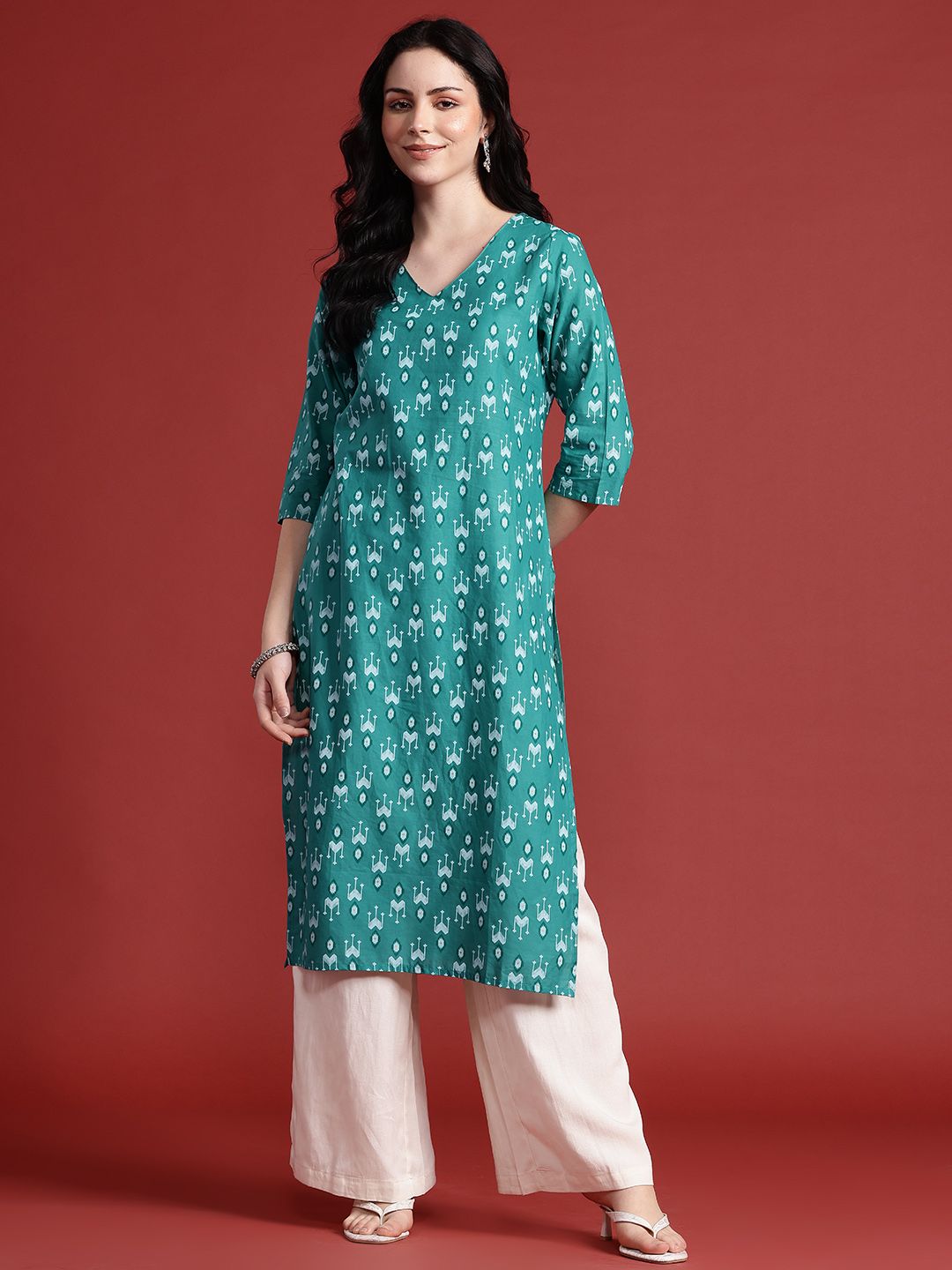Dhimhi Women's Women Ethnic Motifs Printed Kurta