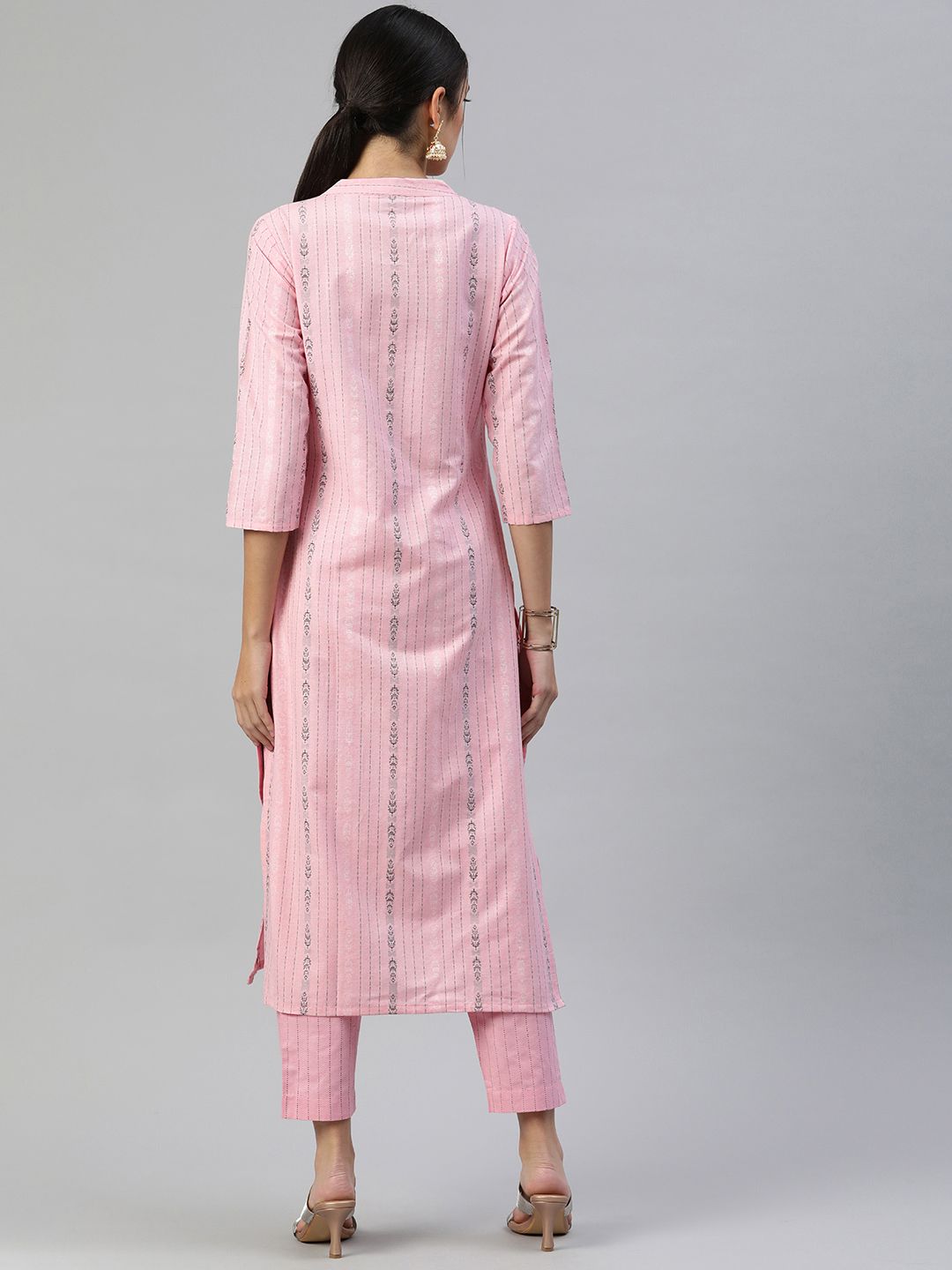 Dhimhi Women's Pure Cotton Kurta With Trousers