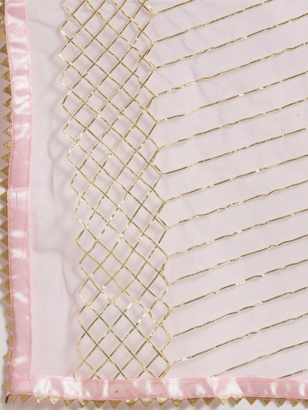 Dhimhi Women A-Line Kurta with Trousers & Gotta Patti Dupatta