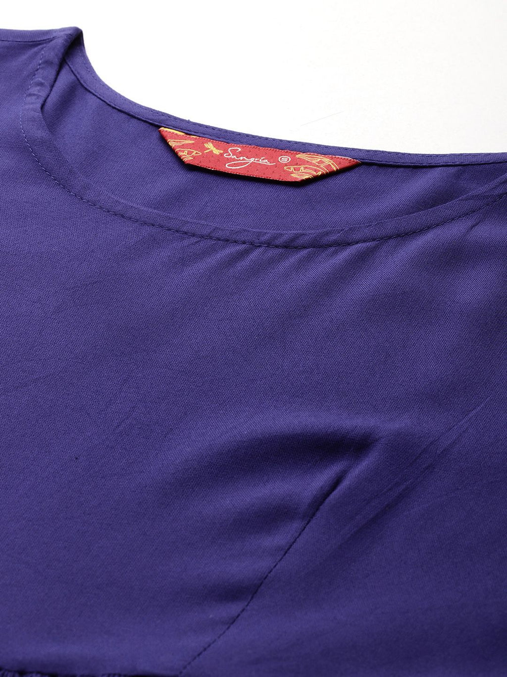 Dhimhi Women's Gotta Patti Detail Empire Dress With Sequin Detail Dupatta