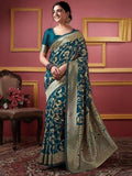 Dhimhi Women's Woven Design Kanjeevaram Saree