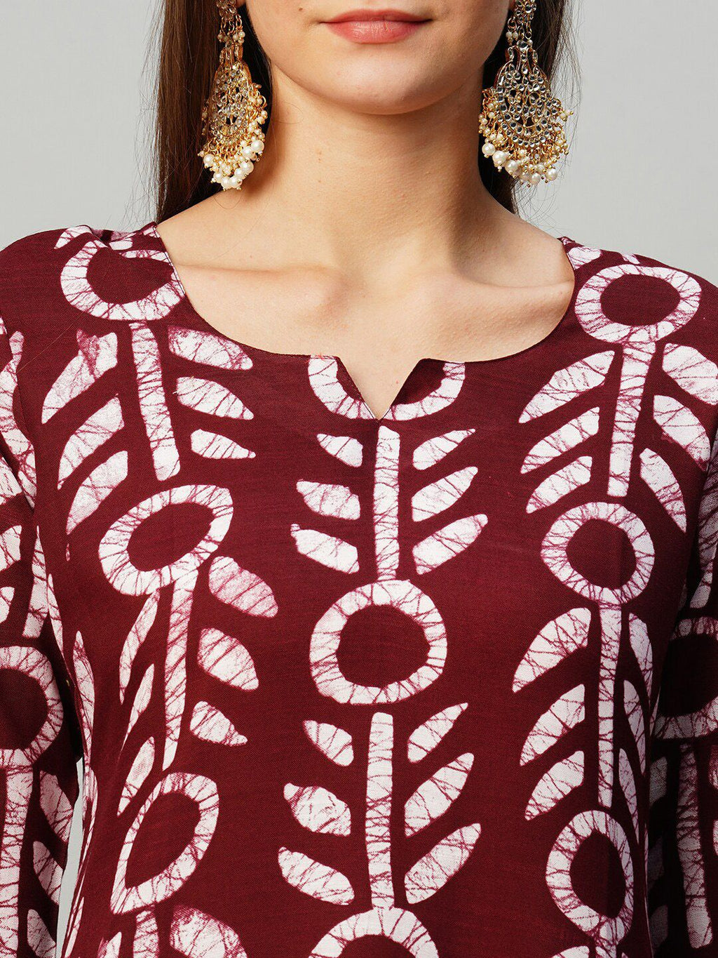 Dhimhi Women's Ethnic Motifs Printed Straight Kurta With Trousers & Dupatta