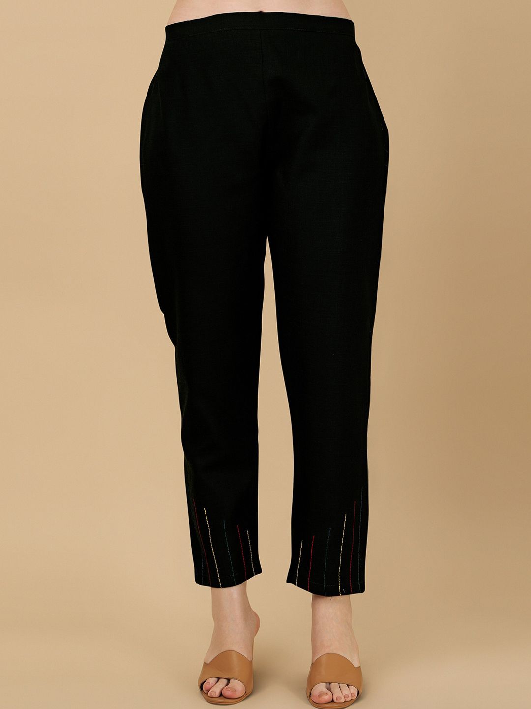 Dhimhi Women's Striped Kurta with Trousers with Digital Print Dupatta