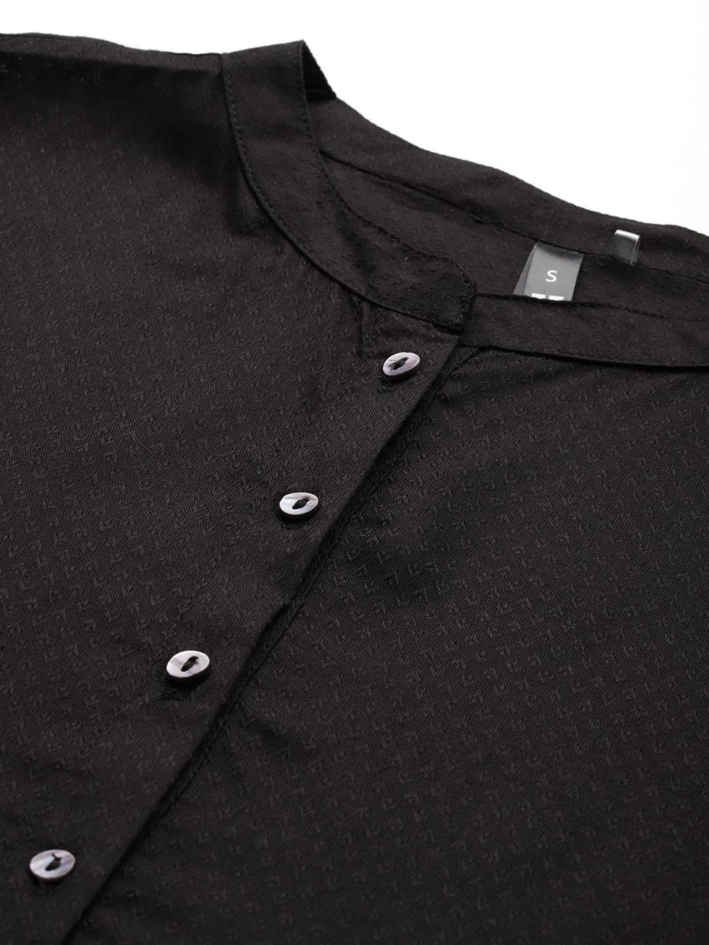 Dhimhi Women's Mandarin Collar Solid Top