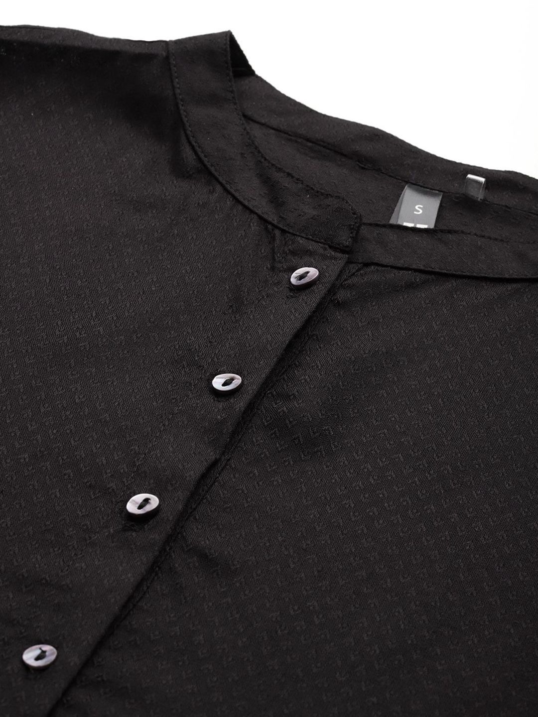 Dhimhi Women's Mandarin Collar Solid Top