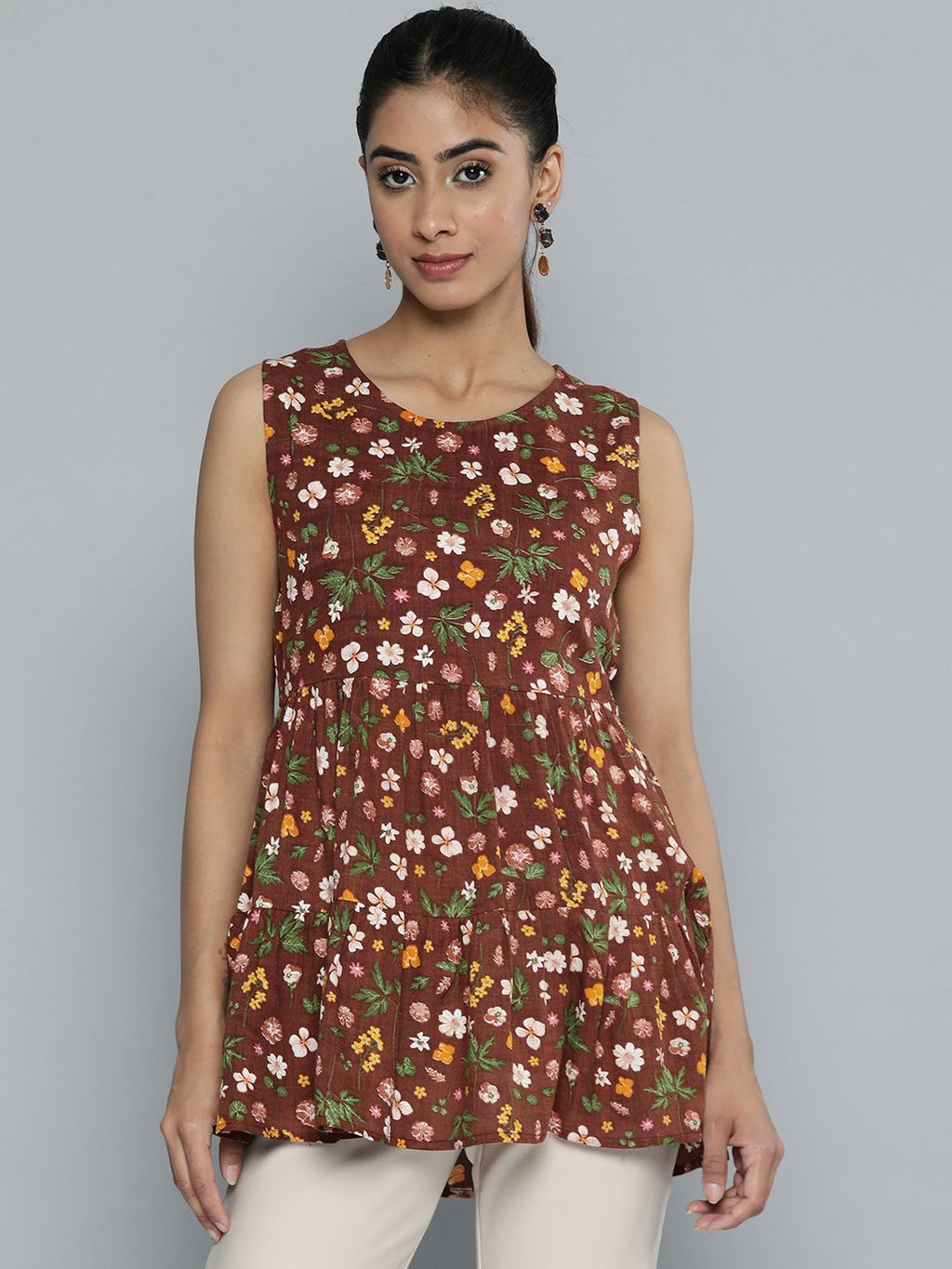 Dhimhi Women's Floral Print Top