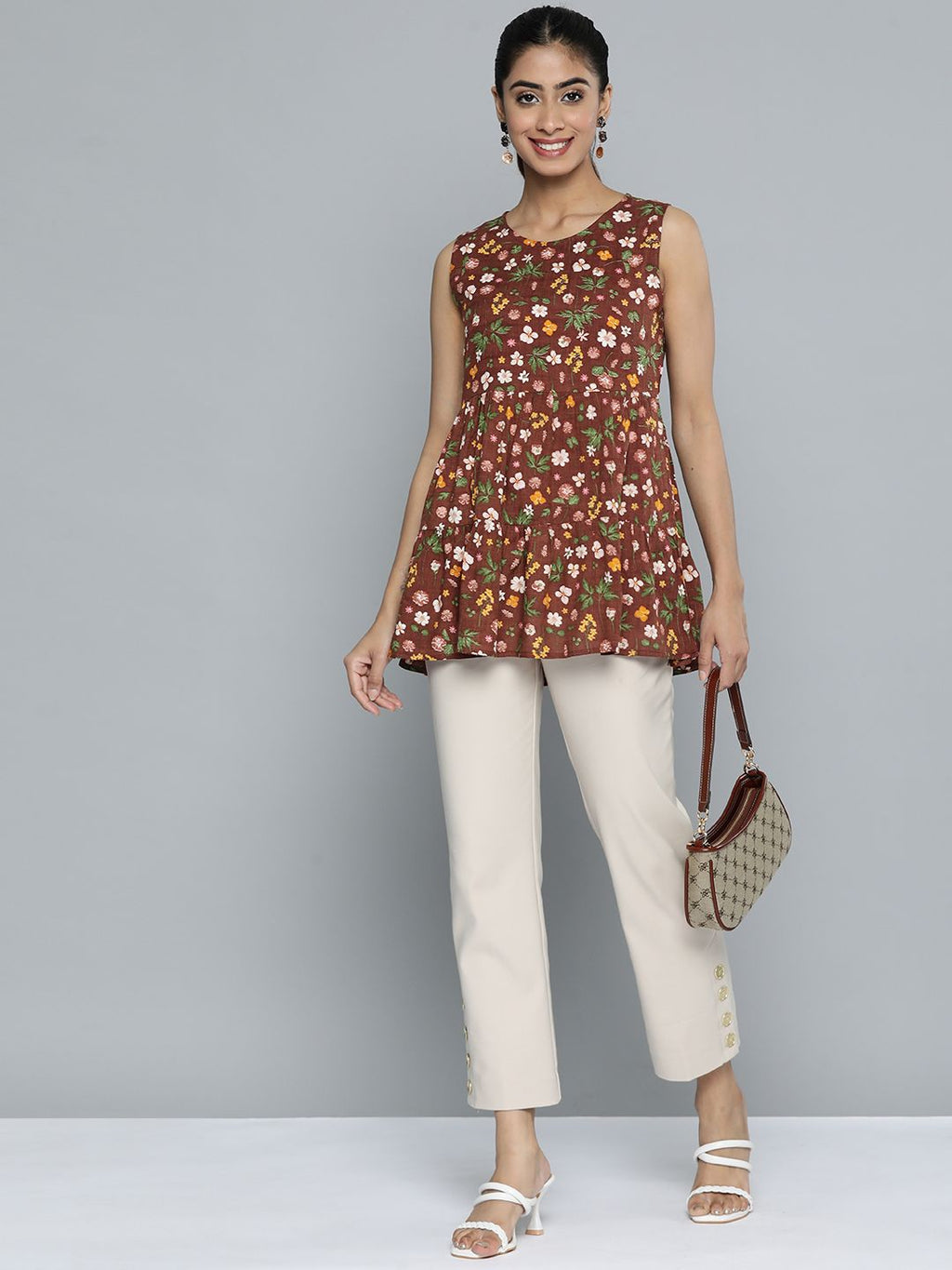 Dhimhi Women's Floral Print Top