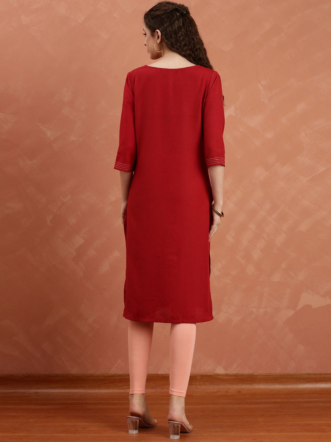 Women Ethnic Motifs Embroidered Kurta