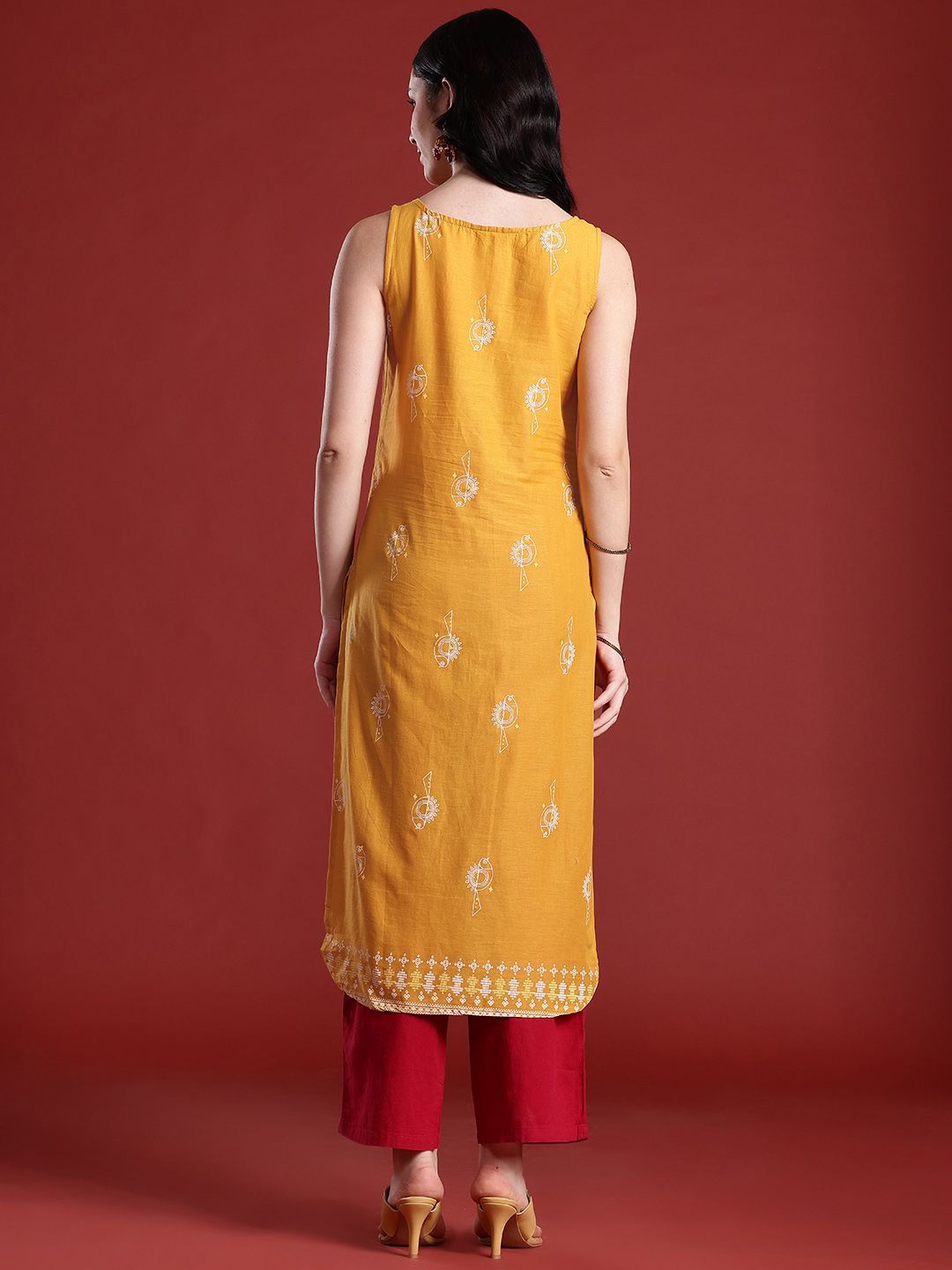 Ethnic Motifs Printed Indie Prints Cotton Kurta