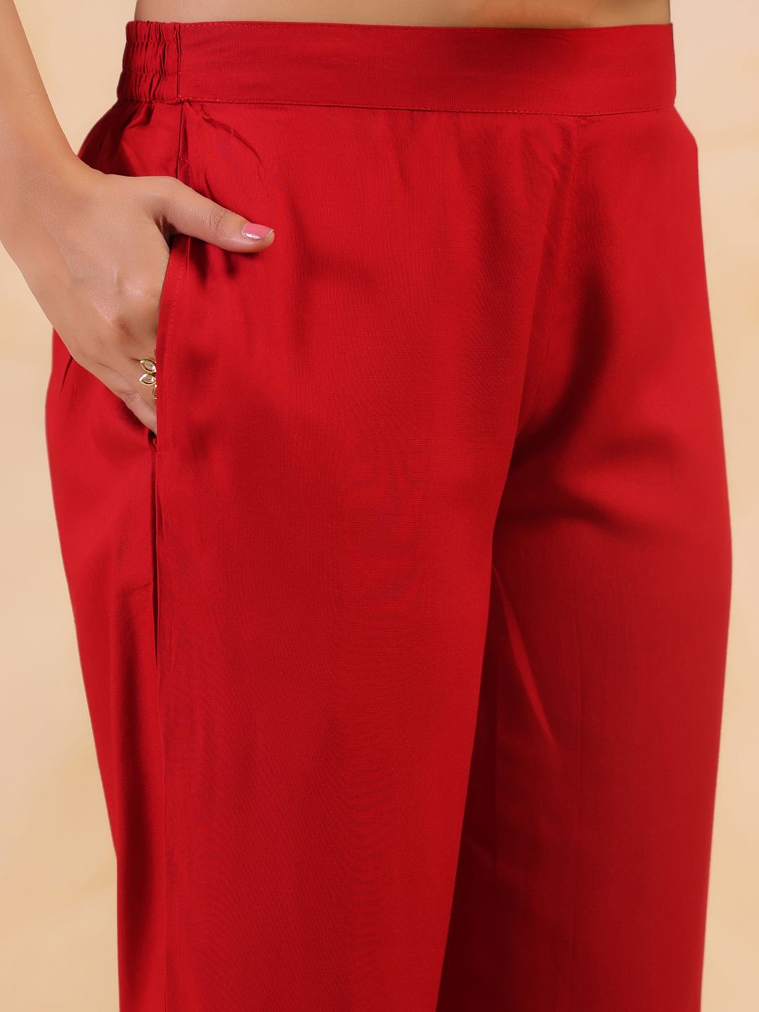 Dhimhi Women's Ethnic Motifs Embroidered Kurta with Trousers & Dupatta