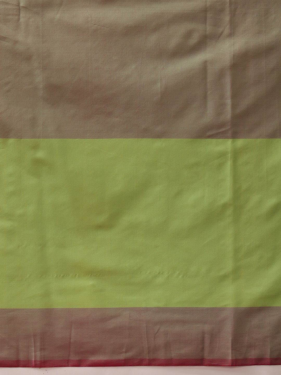 Dhimhi Women's Banarasi Soft Silk Uppada Pattu Arani Colorblock Saree