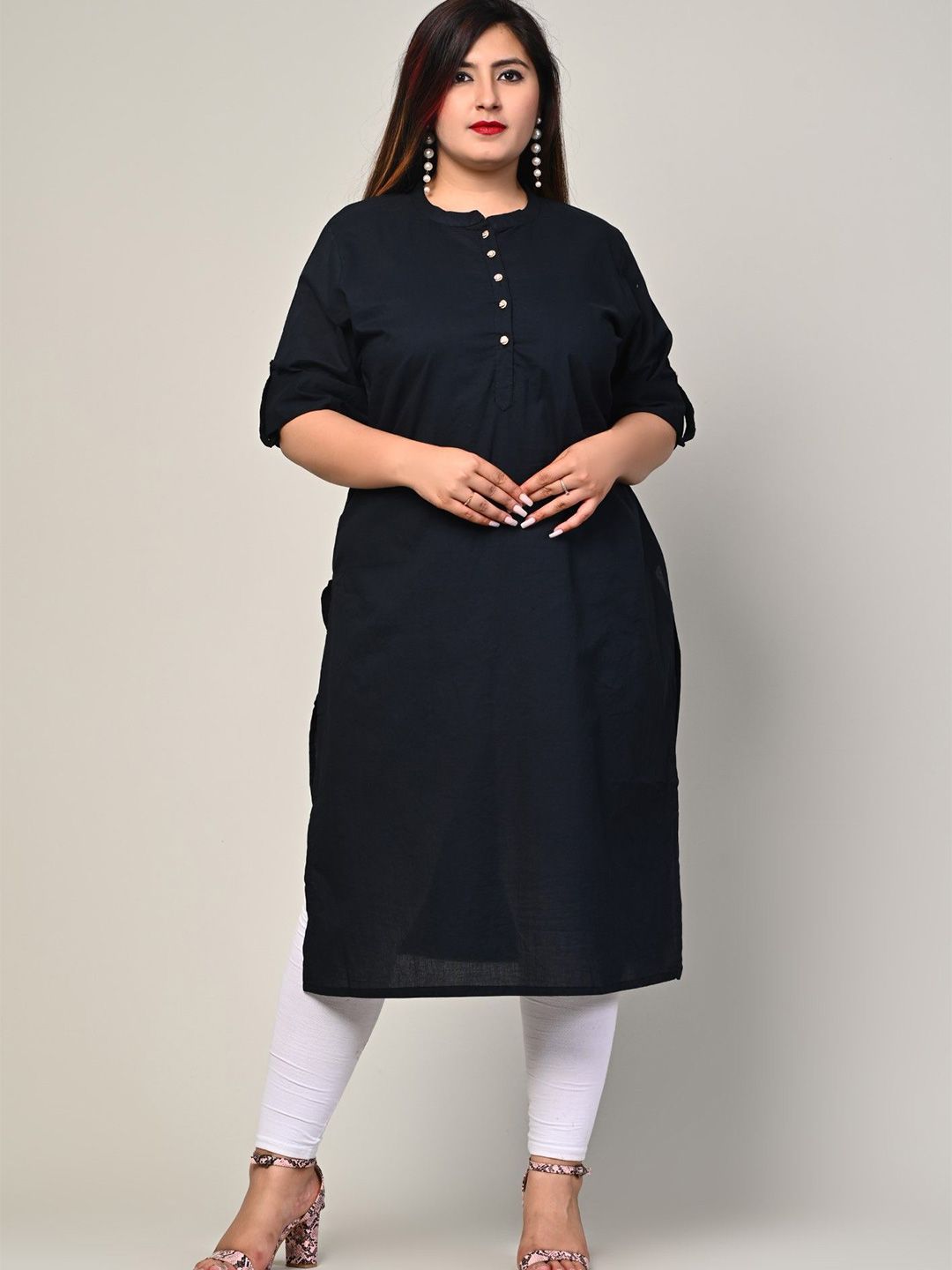 Round Neck Straight Kurta