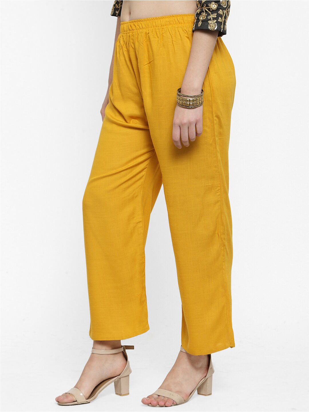 Dhimhi Women's Mustard Solid