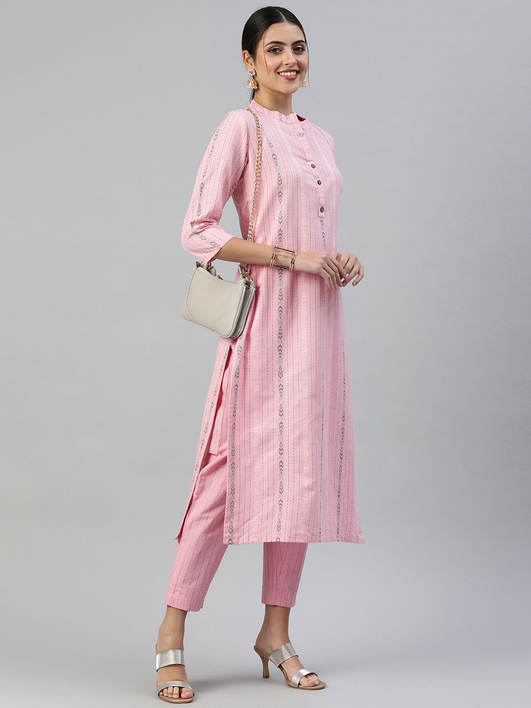 Dhimhi Women's Pure Cotton Kurta With Trousers