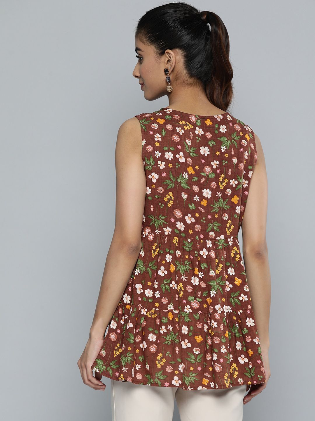 Dhimhi Women's Floral Print Top