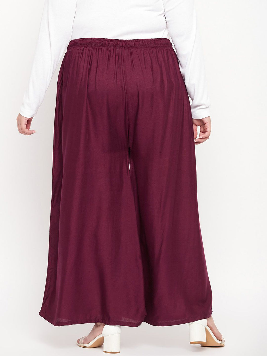 Dhimhi Women's Plus Size Wide Leg Palazzos