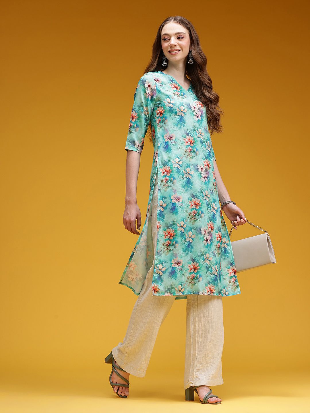 Floral Printed Kurta