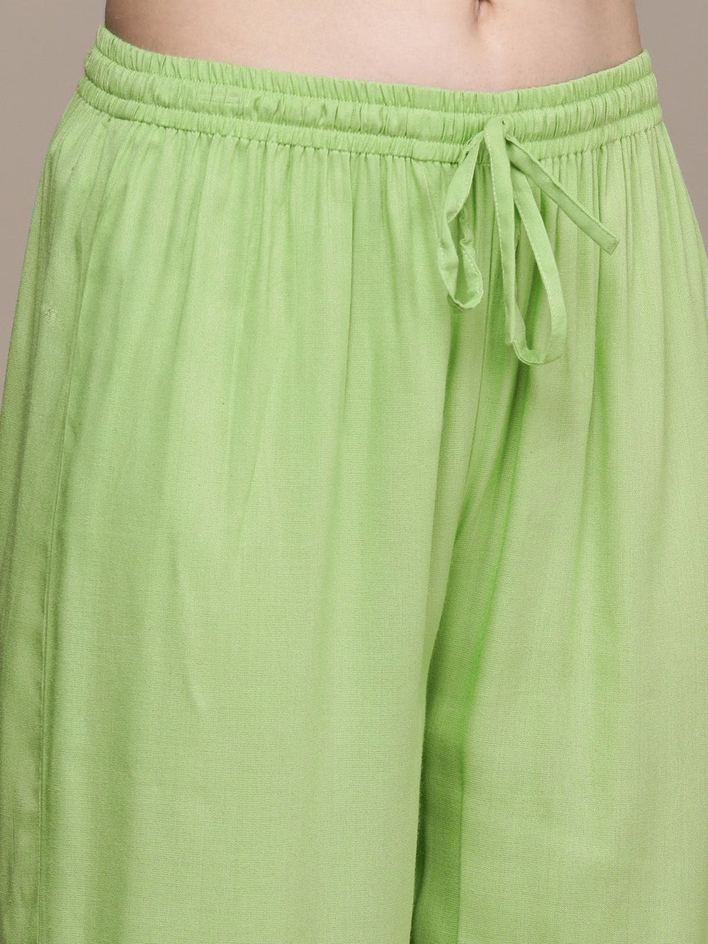 Dhimhi Women's Ethnic Motifs Embroidered Sequinned Kurta With Palazzos - dhimhi