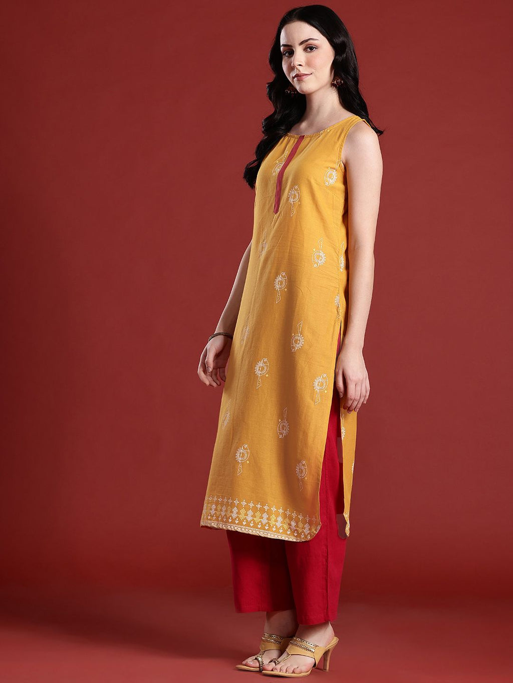 Ethnic Motifs Printed Indie Prints Cotton Kurta