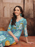 Ethnic Motifs Print Straight Kurta