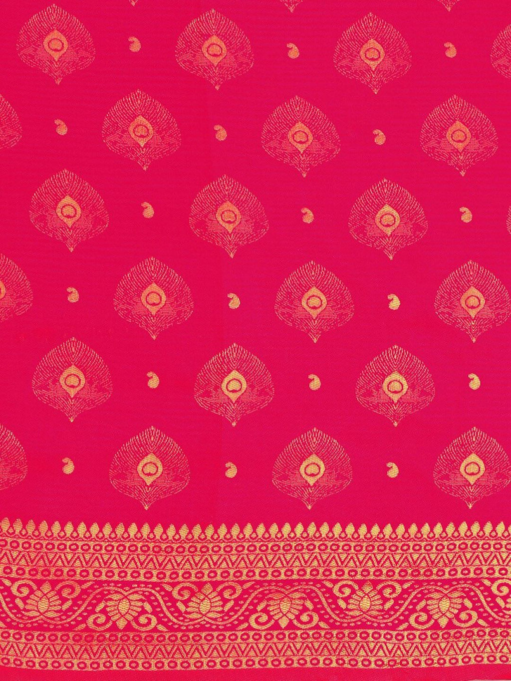 Dhimhi Women's Woven Design Zari Paithani Saree