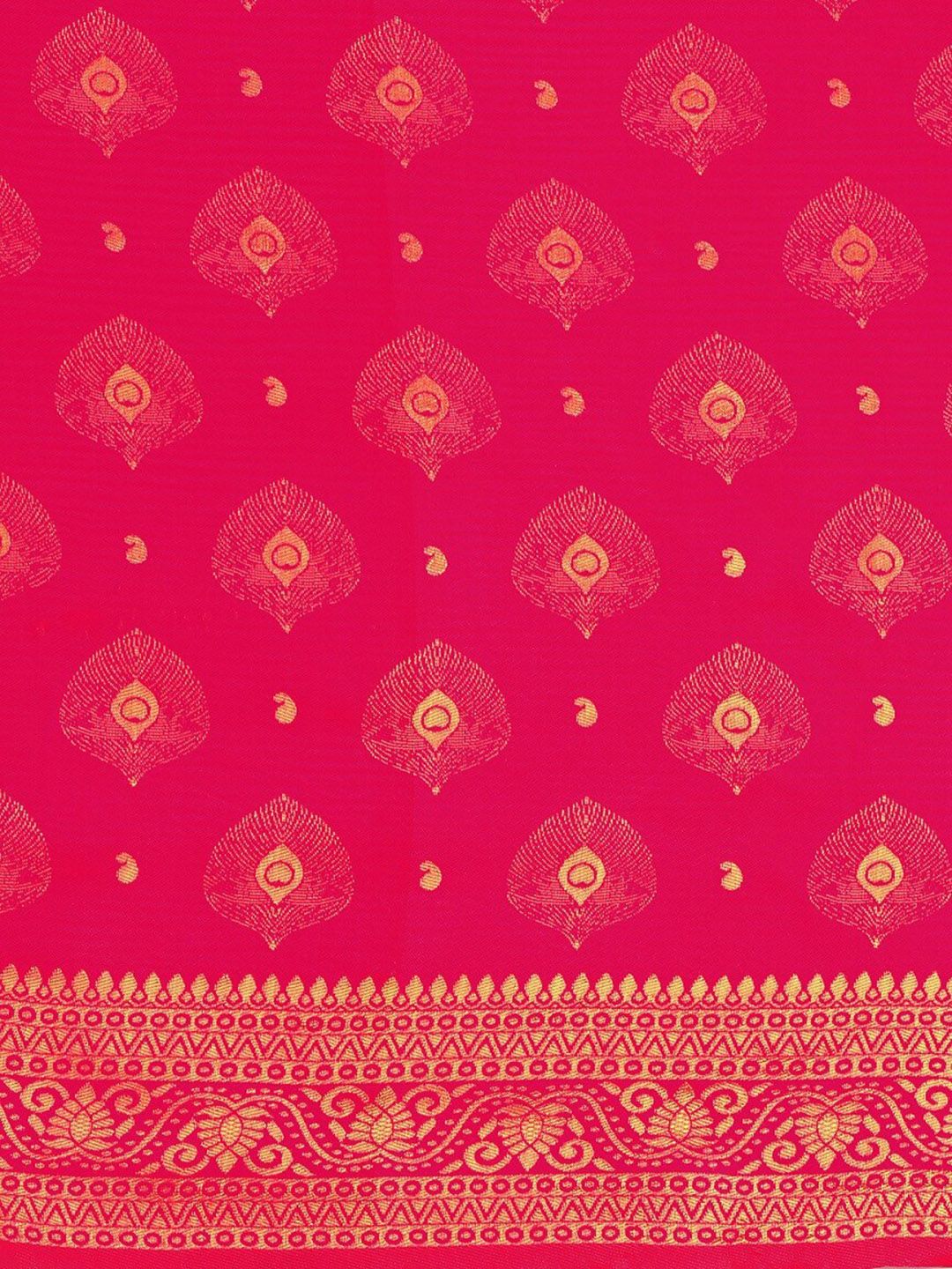 Dhimhi Women's Woven Design Zari Paithani Saree