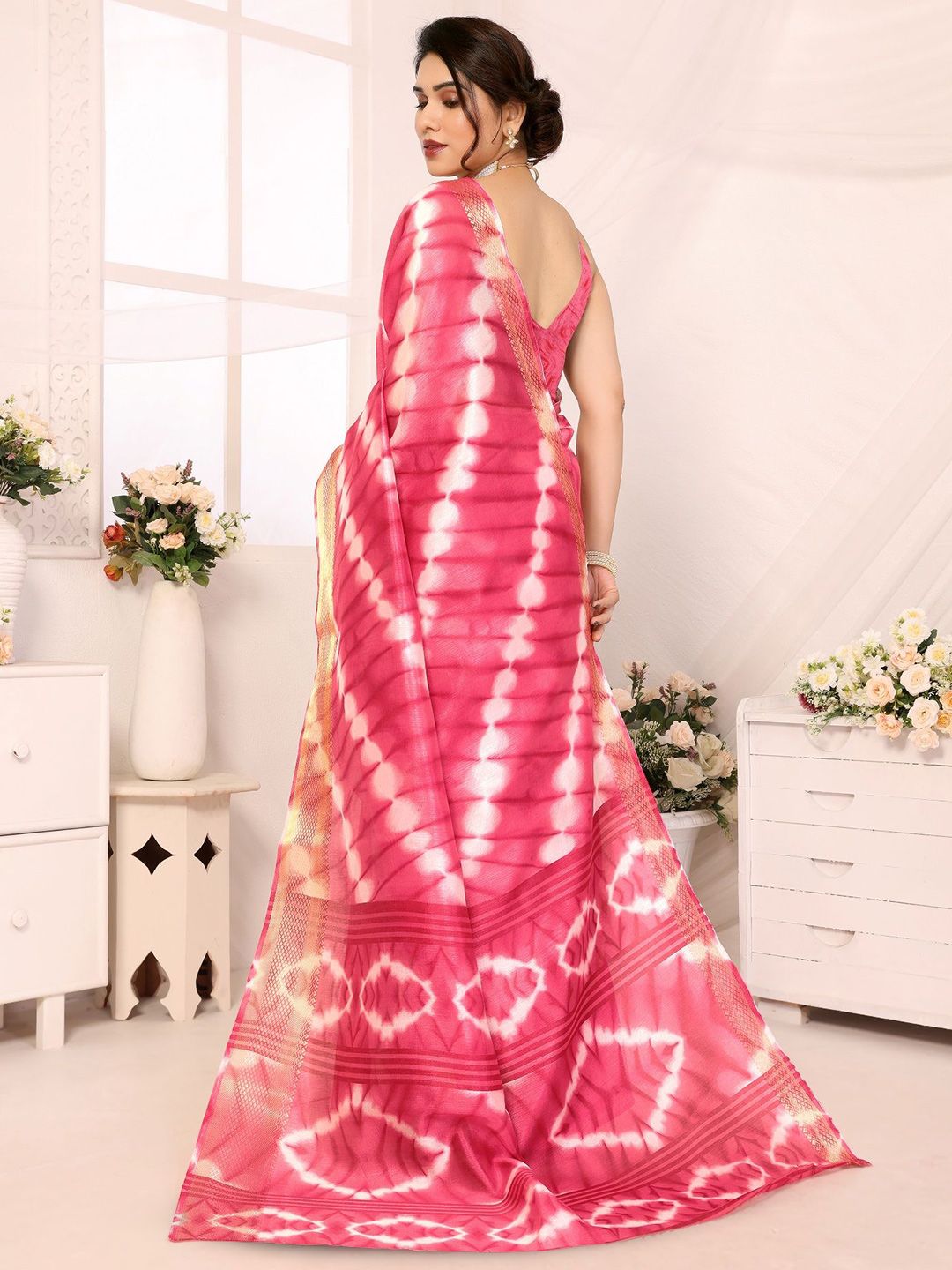 Dhimhi Women's Tie and Dye Saree