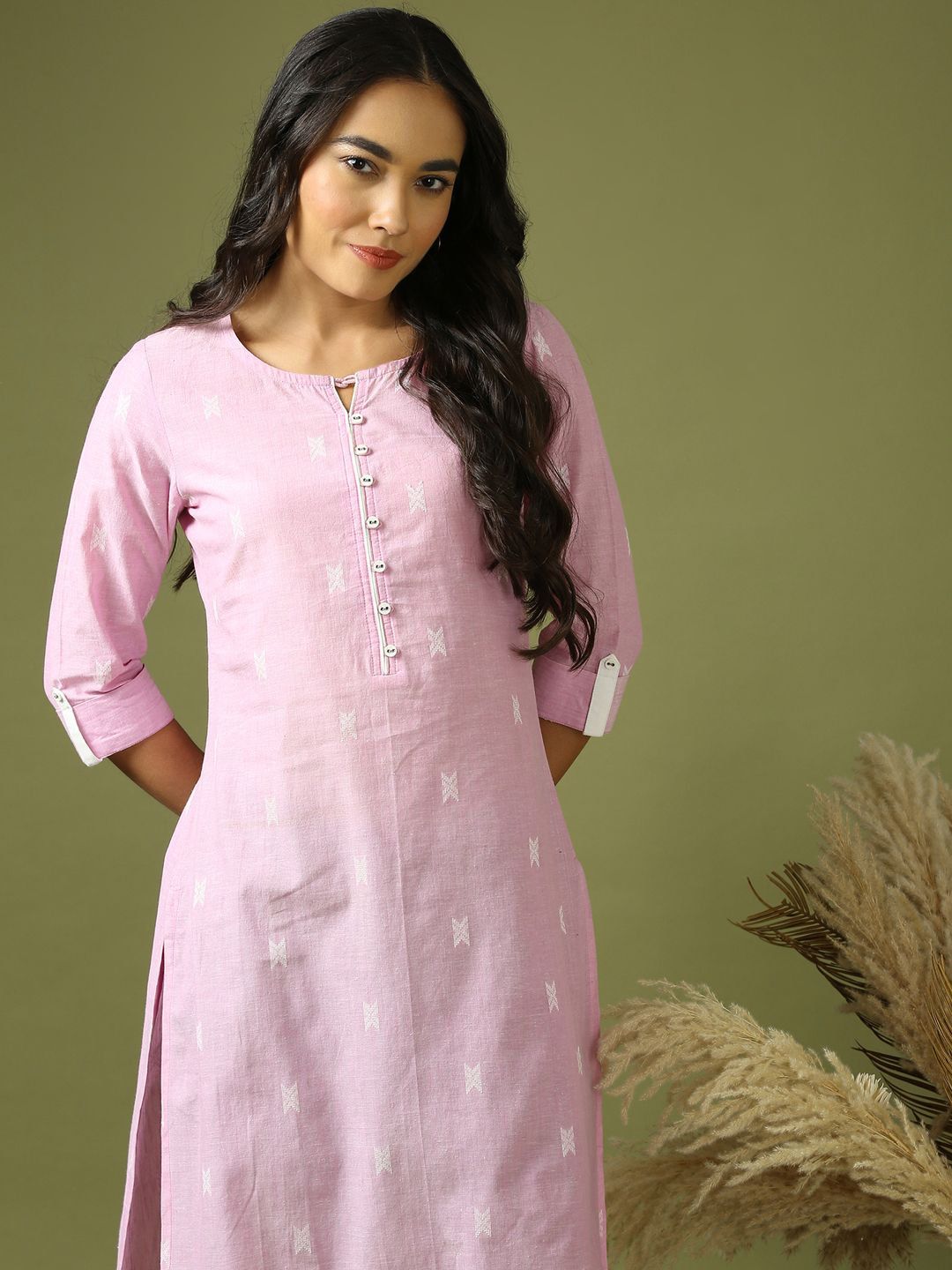 Women Dobby A-Line Kurta