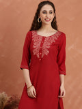 Women Ethnic Motifs Embroidered Kurta