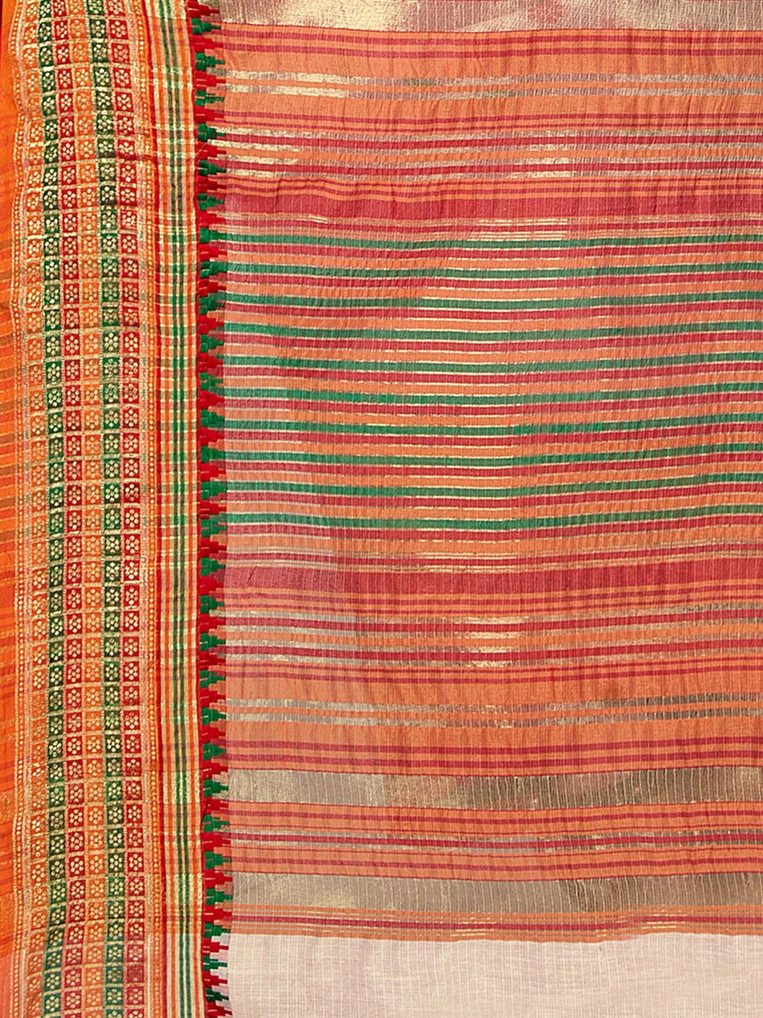 Dhimhi Women's Woven Design Zari Kota Saree