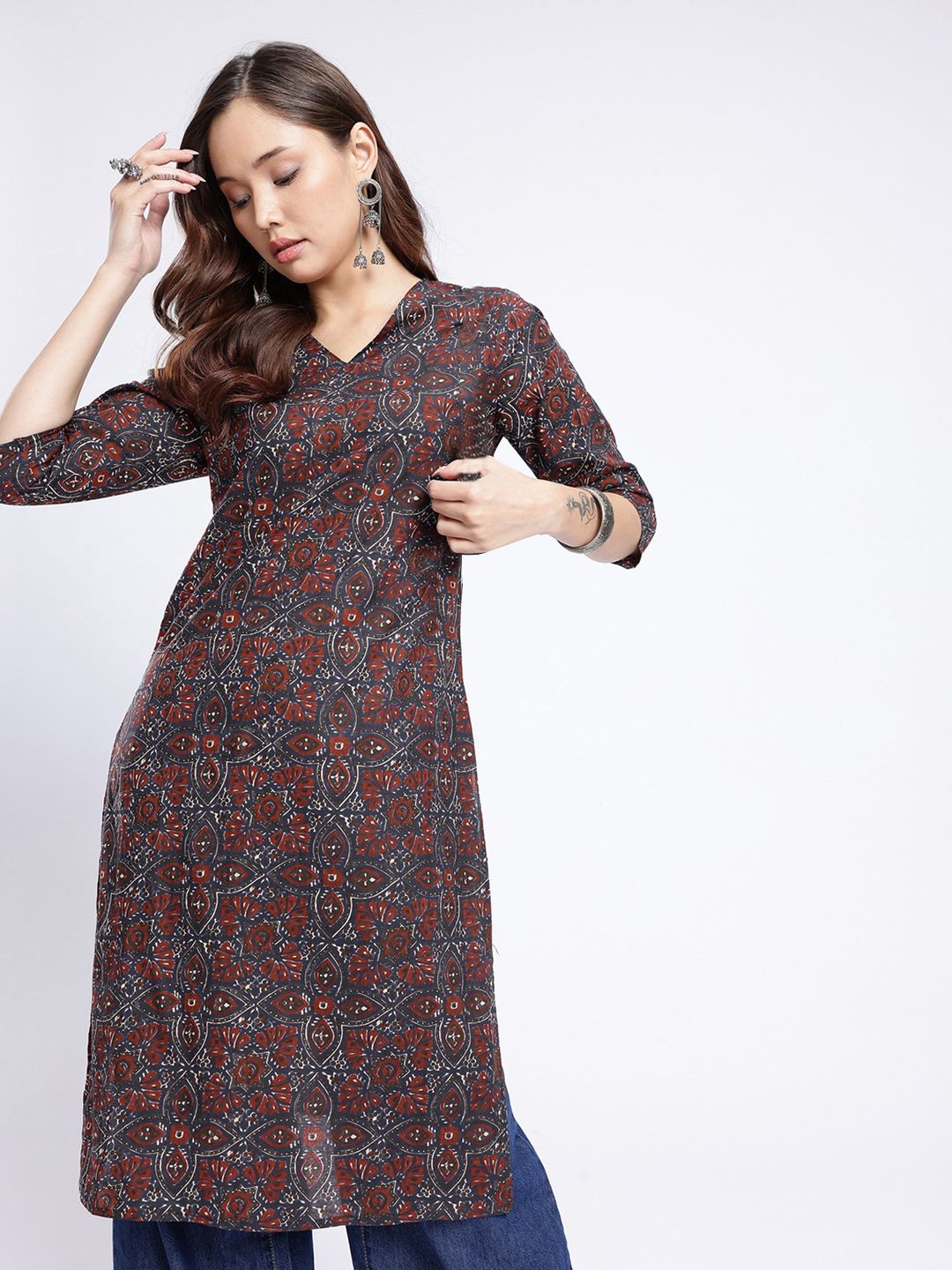 Ethnic Motifs Printed Kurta