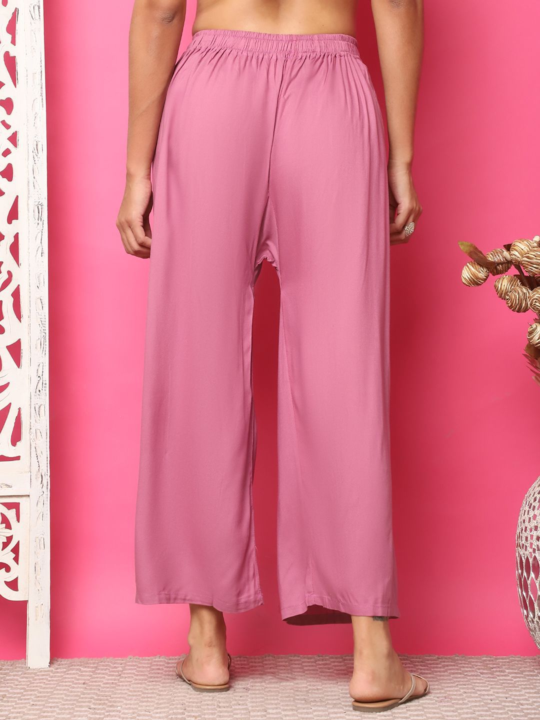 Dhimhi Women's Flared Palazzos