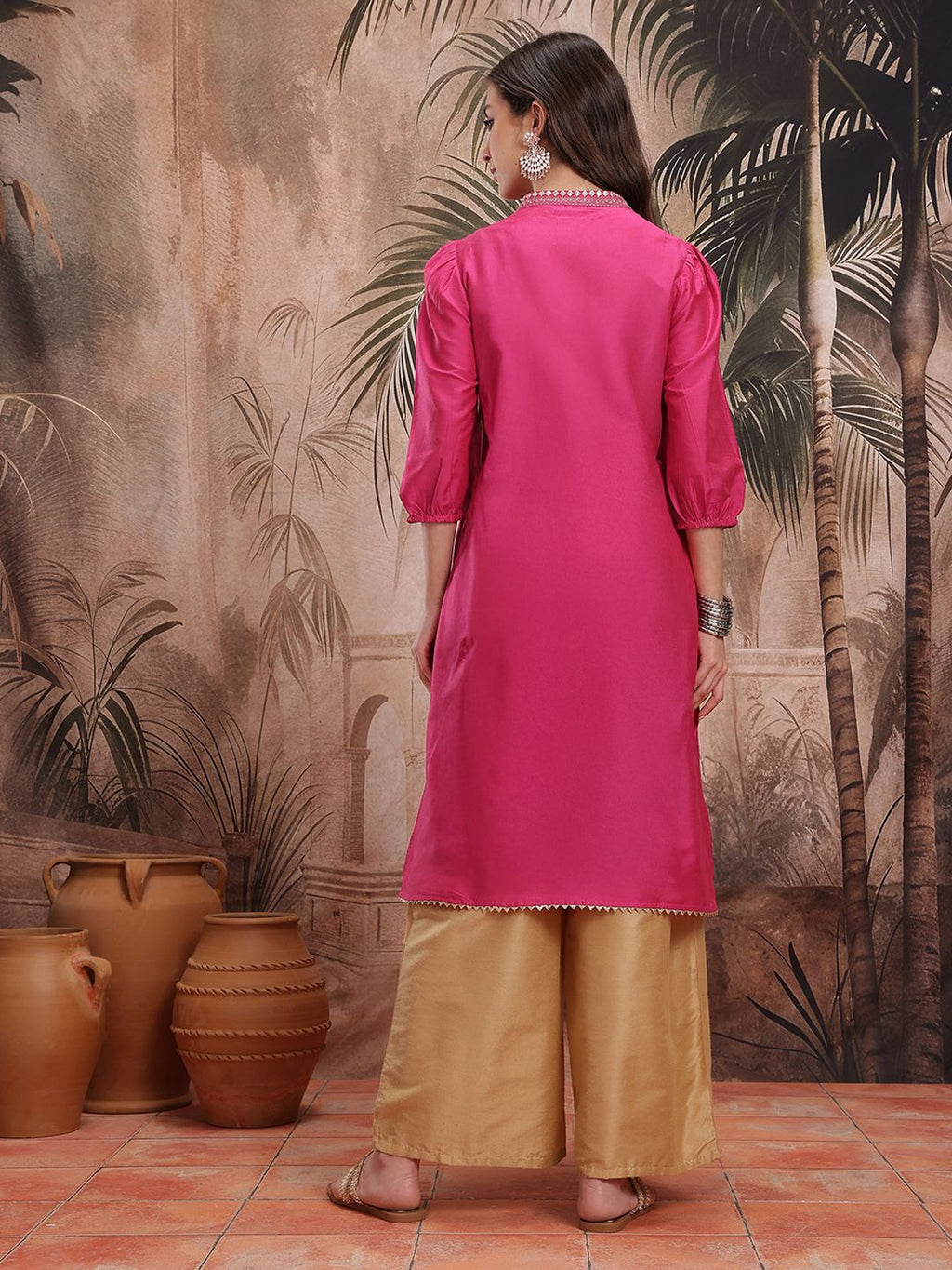 Gotta Patti Pleated Kurta