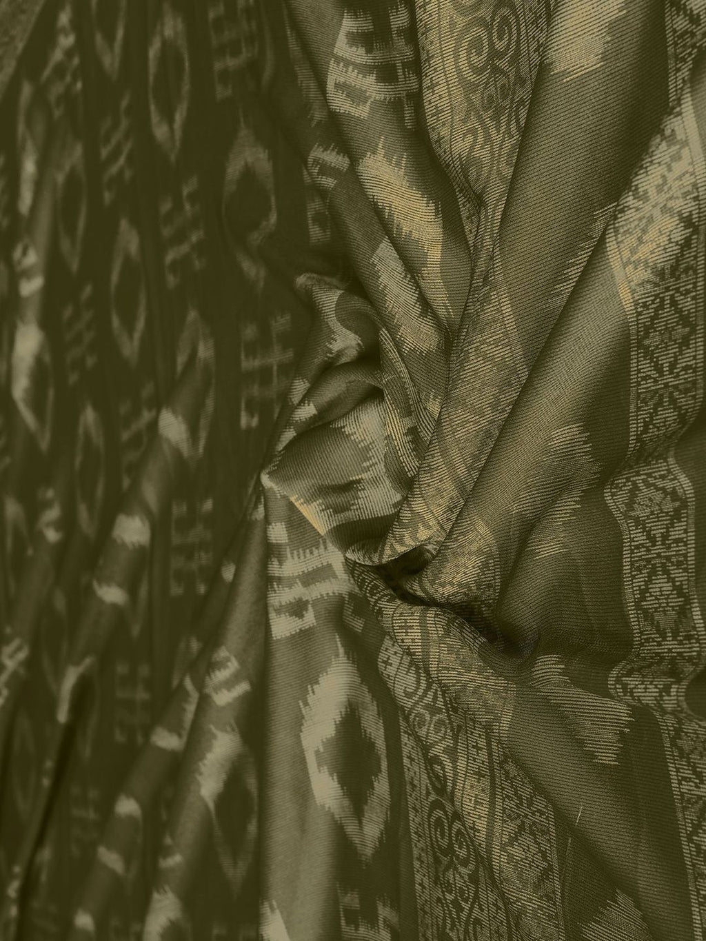 Dhimhi Women's Geometric Block Print Saree