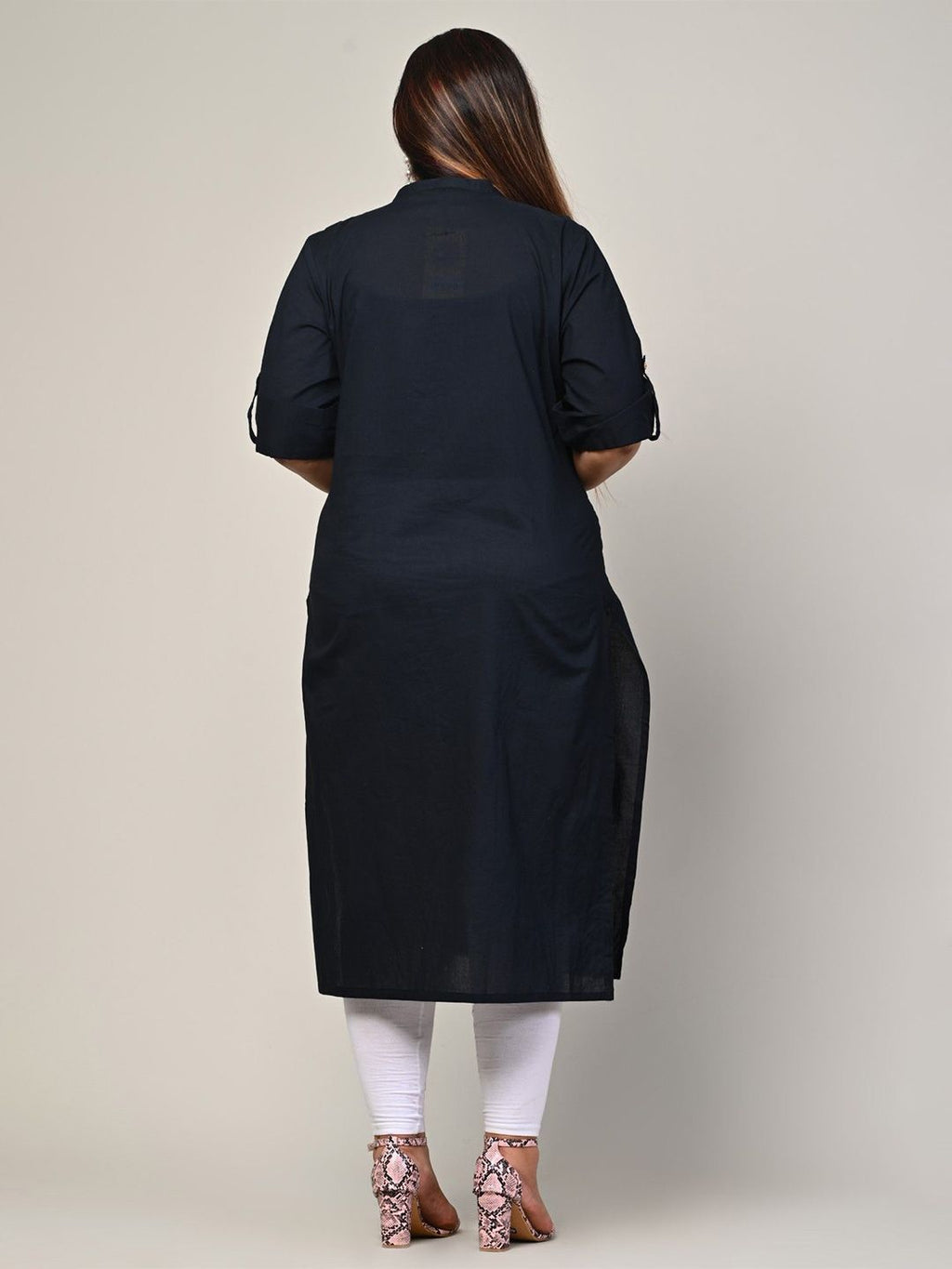 Round Neck Straight Kurta