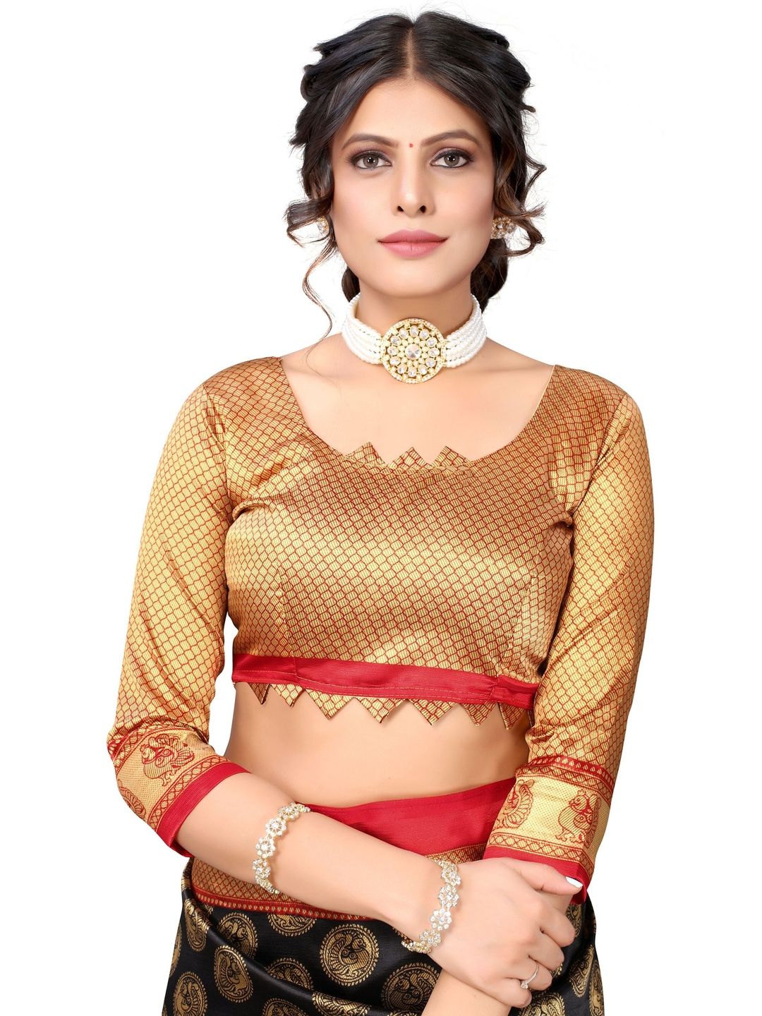 Dhimhi Women's Ethnic Motifs Zari Art Silk Saree