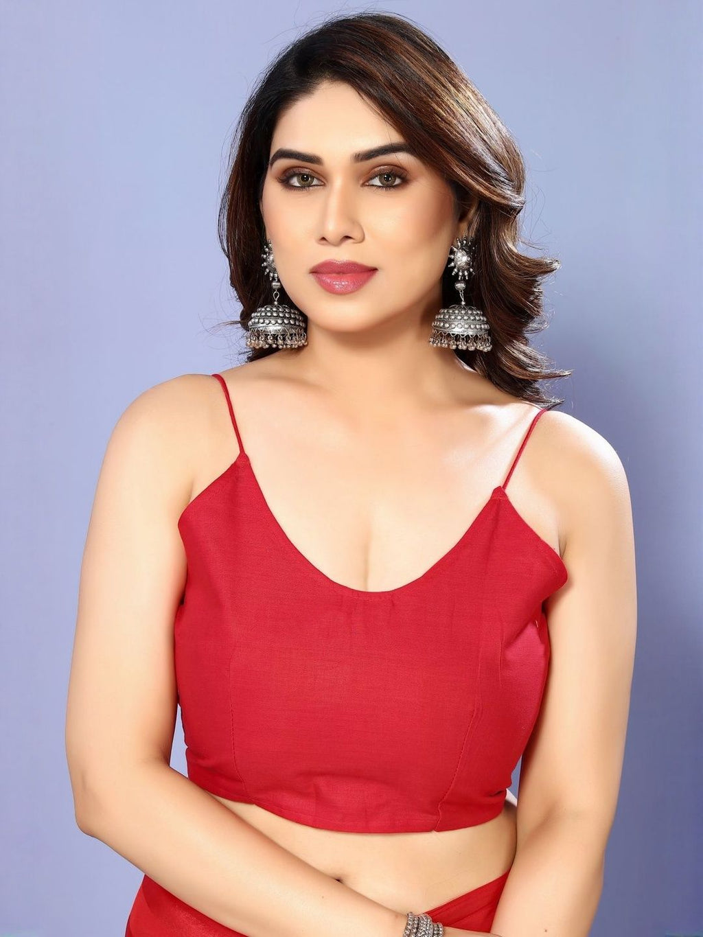 Dhimhi Women's Embroidered Poly Georgette Saree