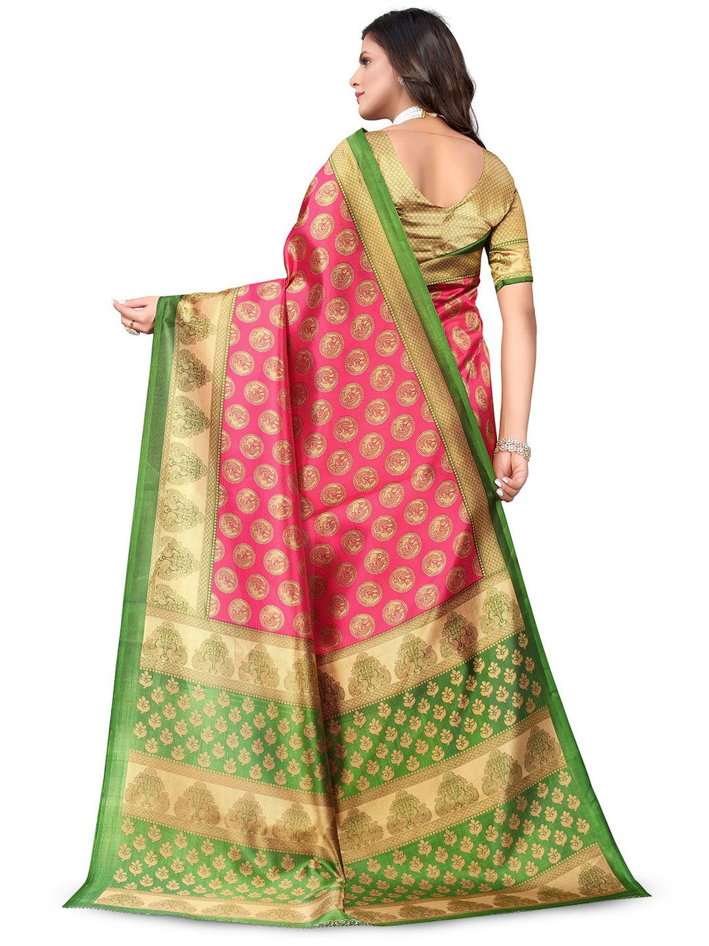 Dhimhi Women's Women Ethnic Motifs Art Silk Saree