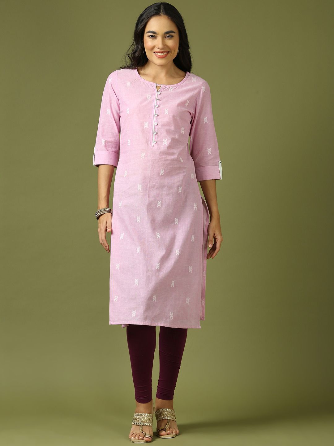 Women Dobby A-Line Kurta