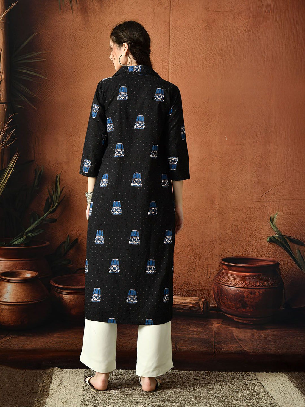 Ethnic Motifs Printed Cotton Kurta
