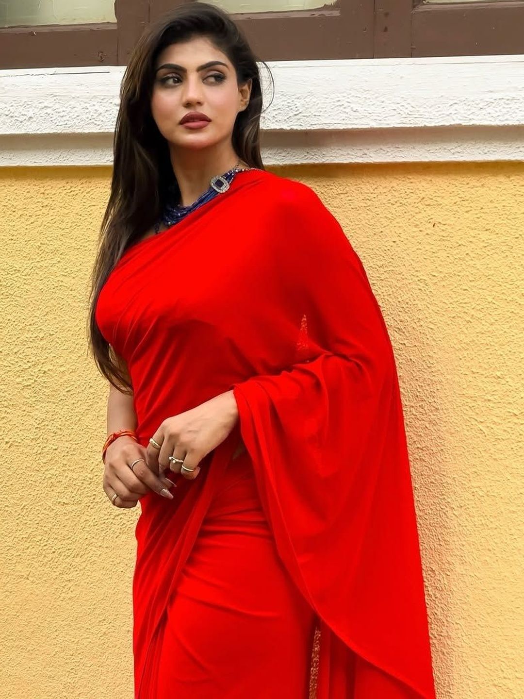 Dhimhi Women's Poly Georgette Saree