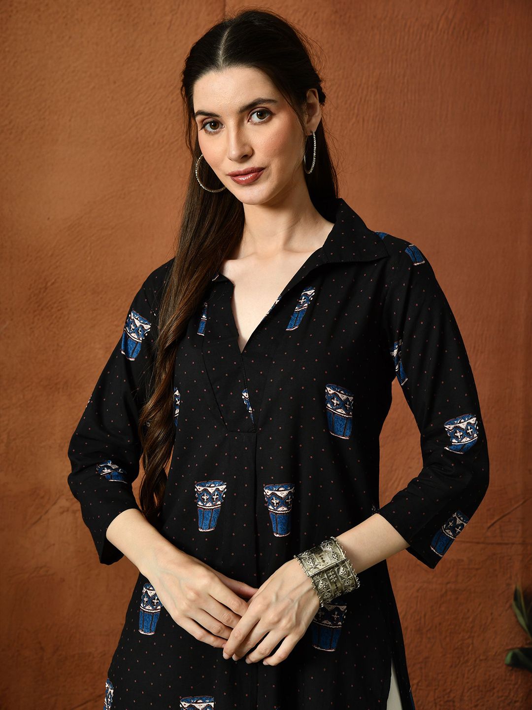 Ethnic Motifs Printed Cotton Kurta