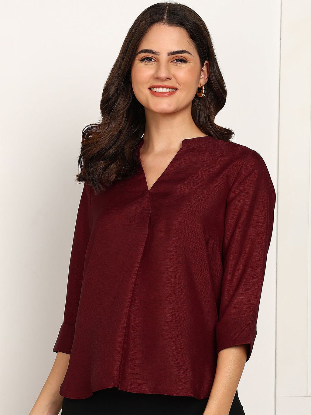 Dhimhi Women's 1 Solid Regular Top