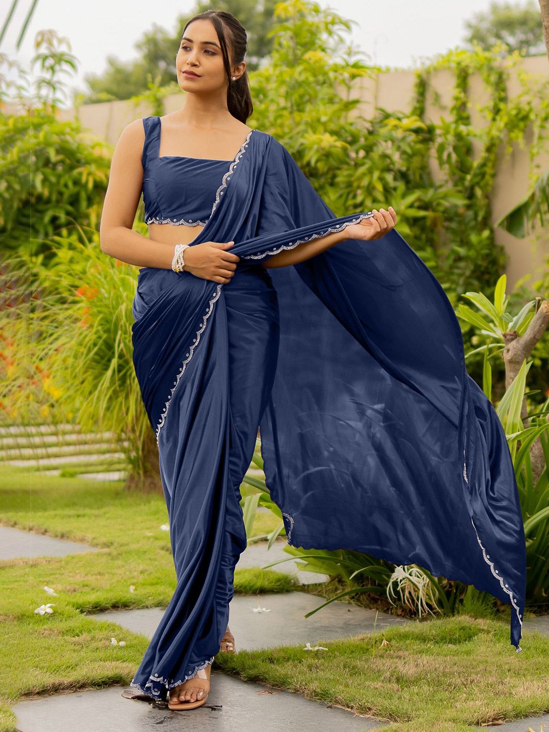 Dhimhi Women's Embellished Beads and Stones Saree