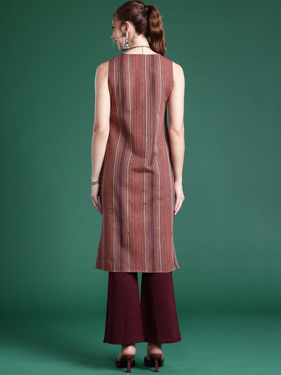 Woven Design Pure Cotton Kurta