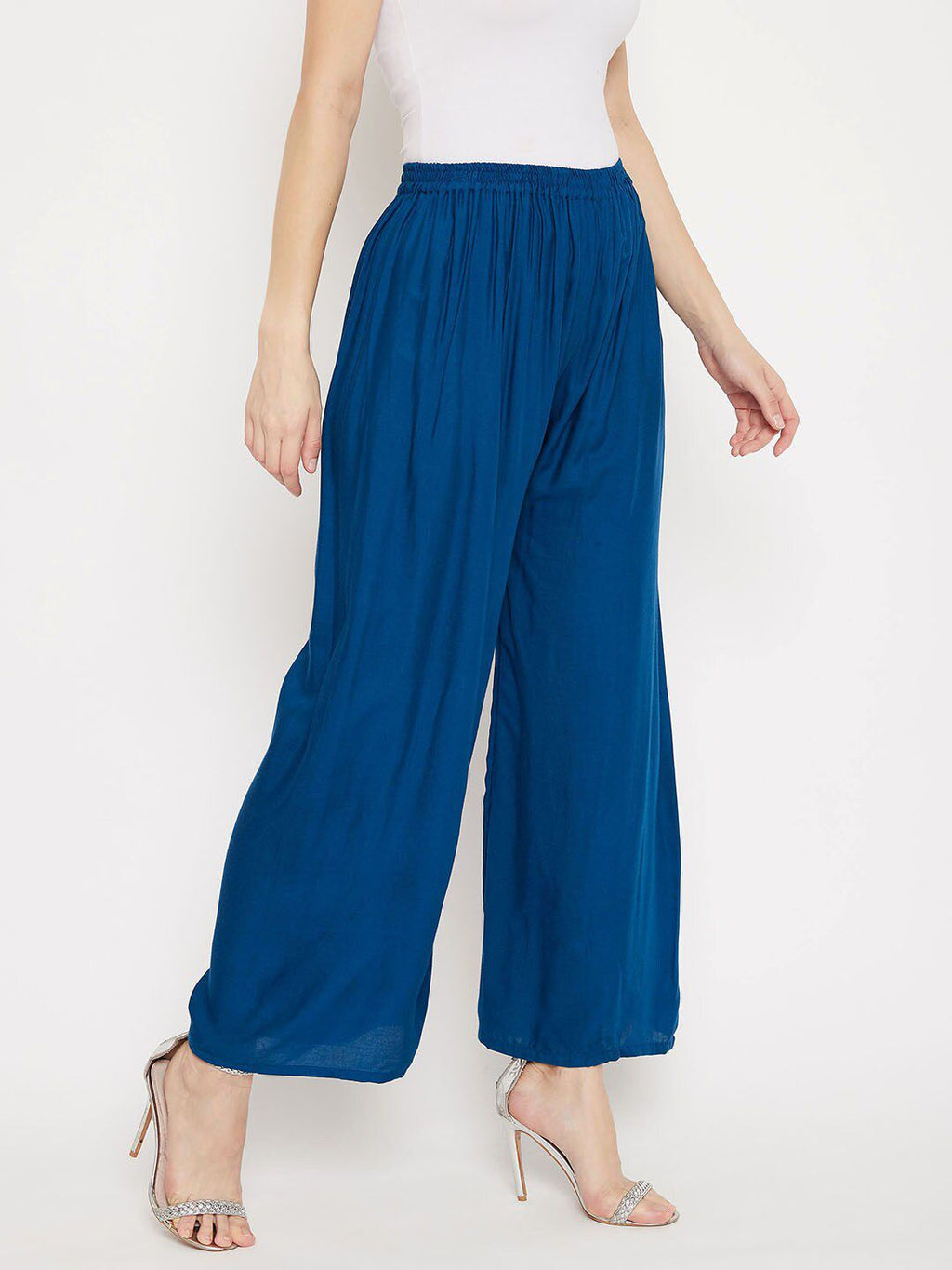 Dhimhi Women's Straight Fit Palazzos