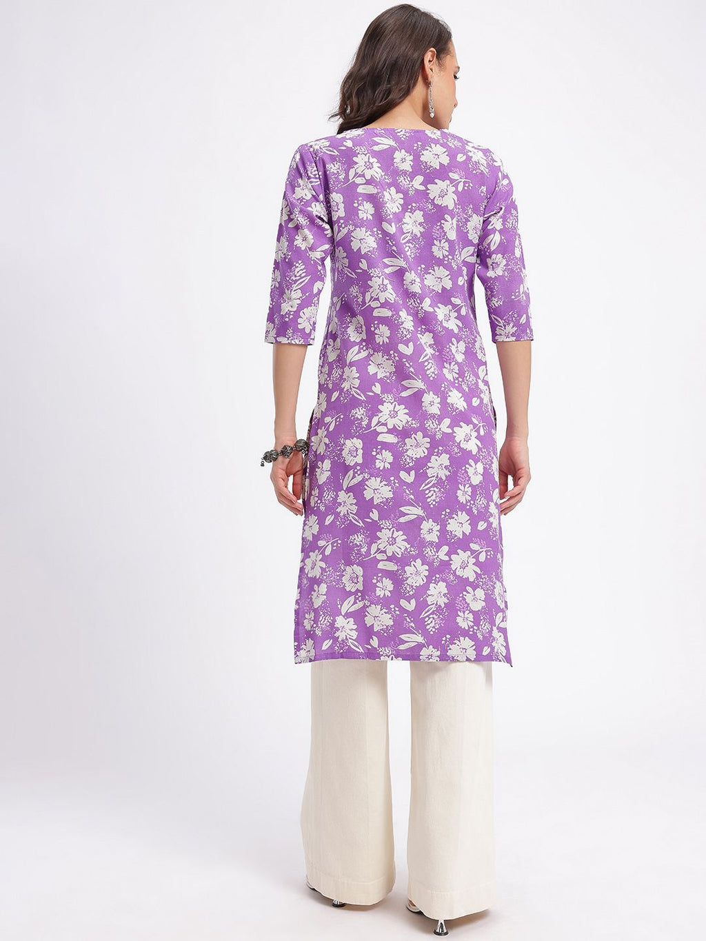 Floral Print Straight Kurta