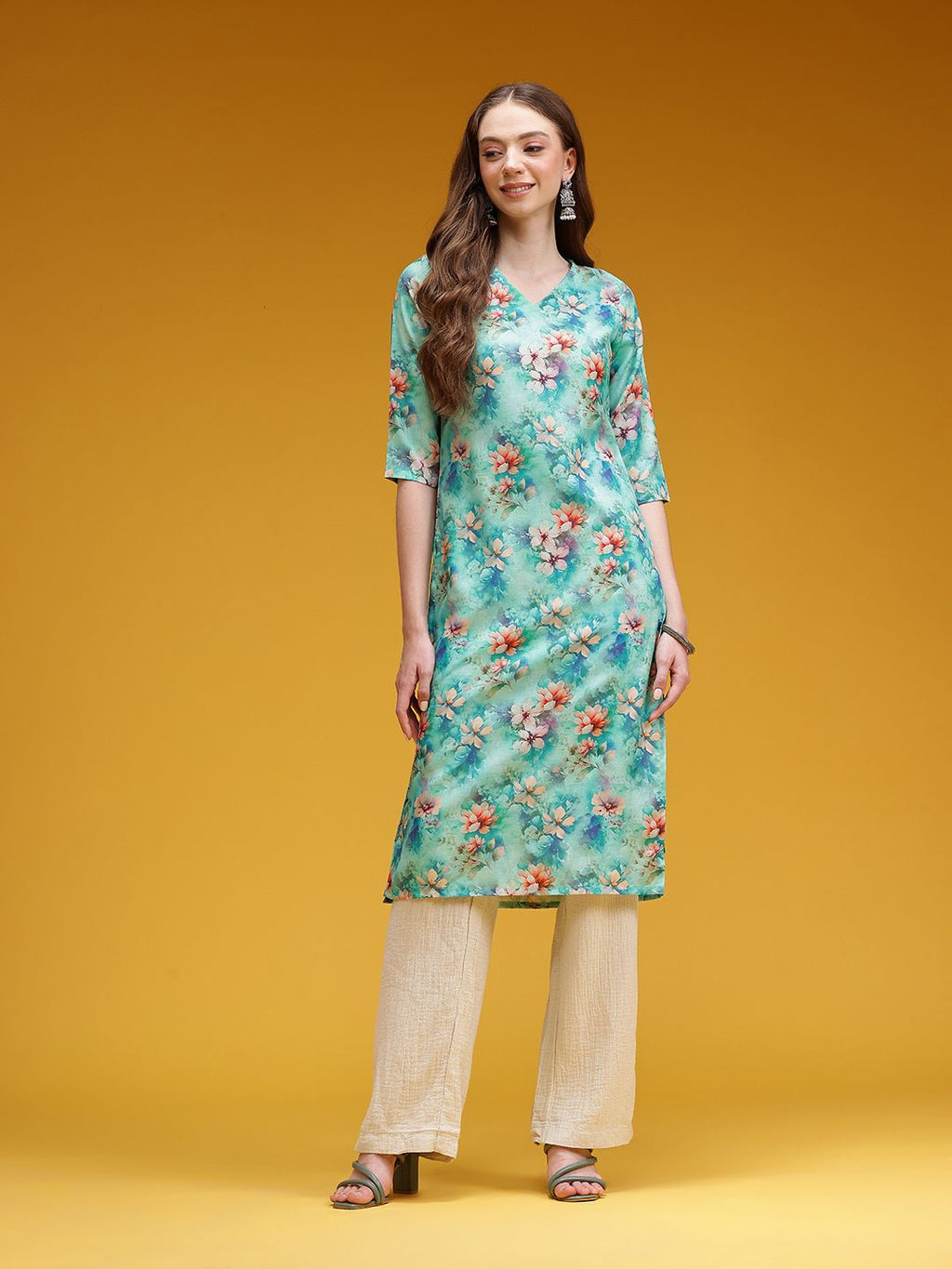 Floral Printed Kurta