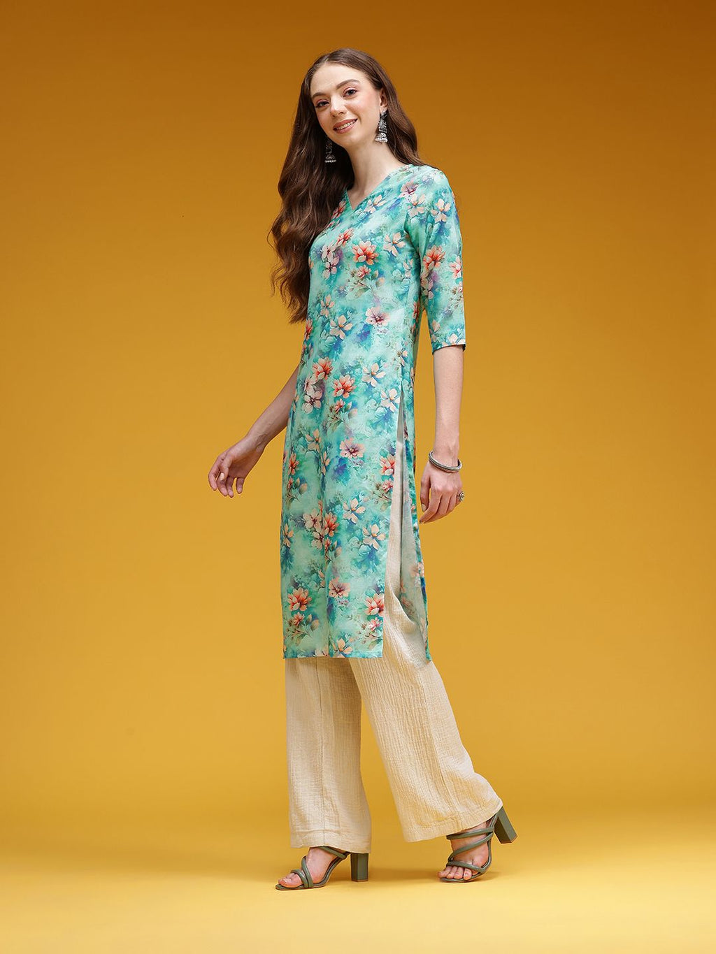 Floral Printed Kurta