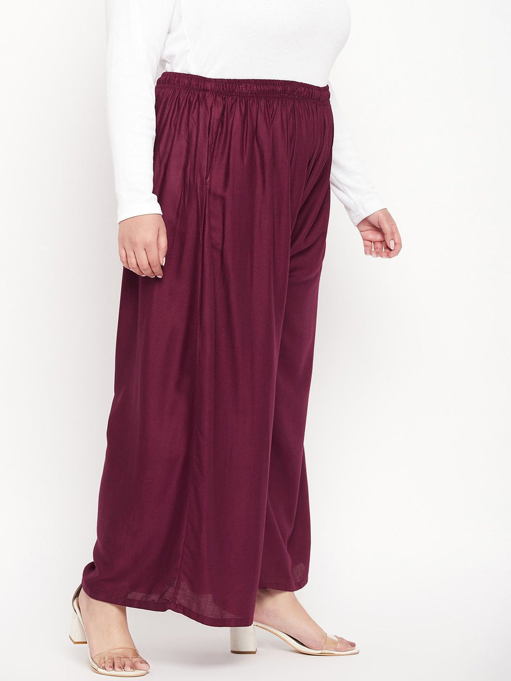 Dhimhi Women's Plus Size Wide Leg Palazzos